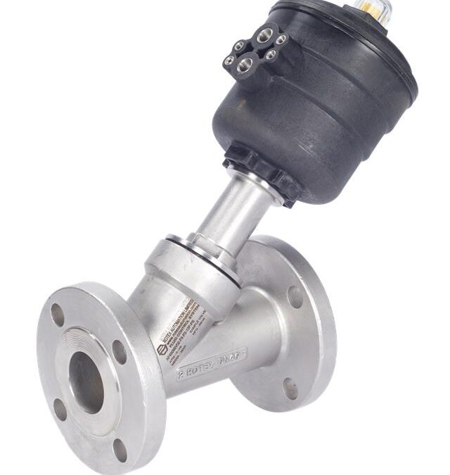 ANGLE TYPE CONTROL VALVE FLANGE END